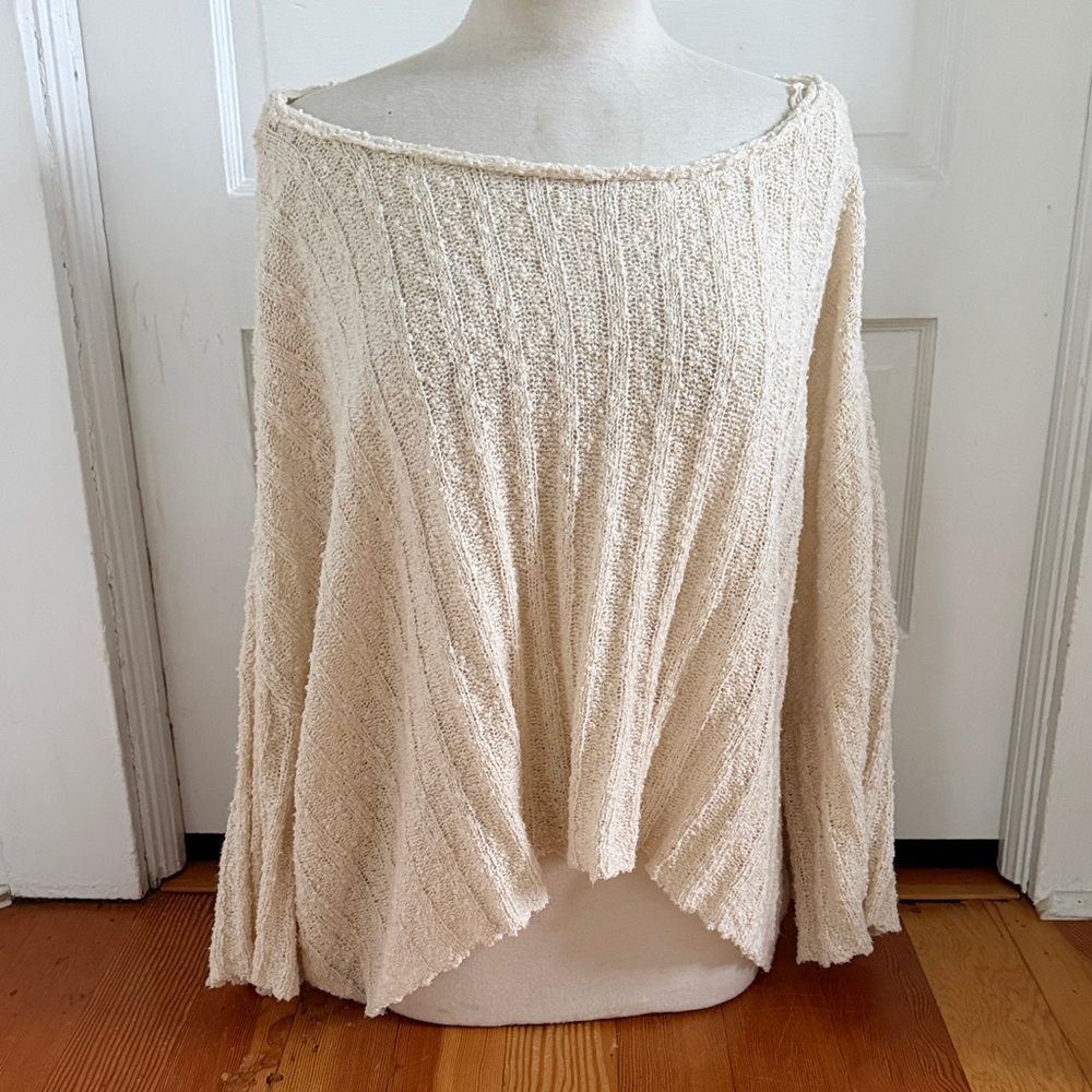 Mustard Seed Oversized Cream Sweater Large